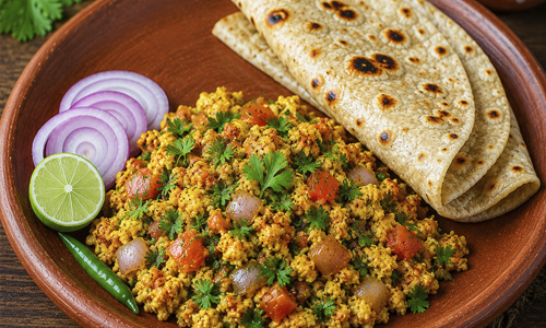 2 Chapati + Egg Bhurji